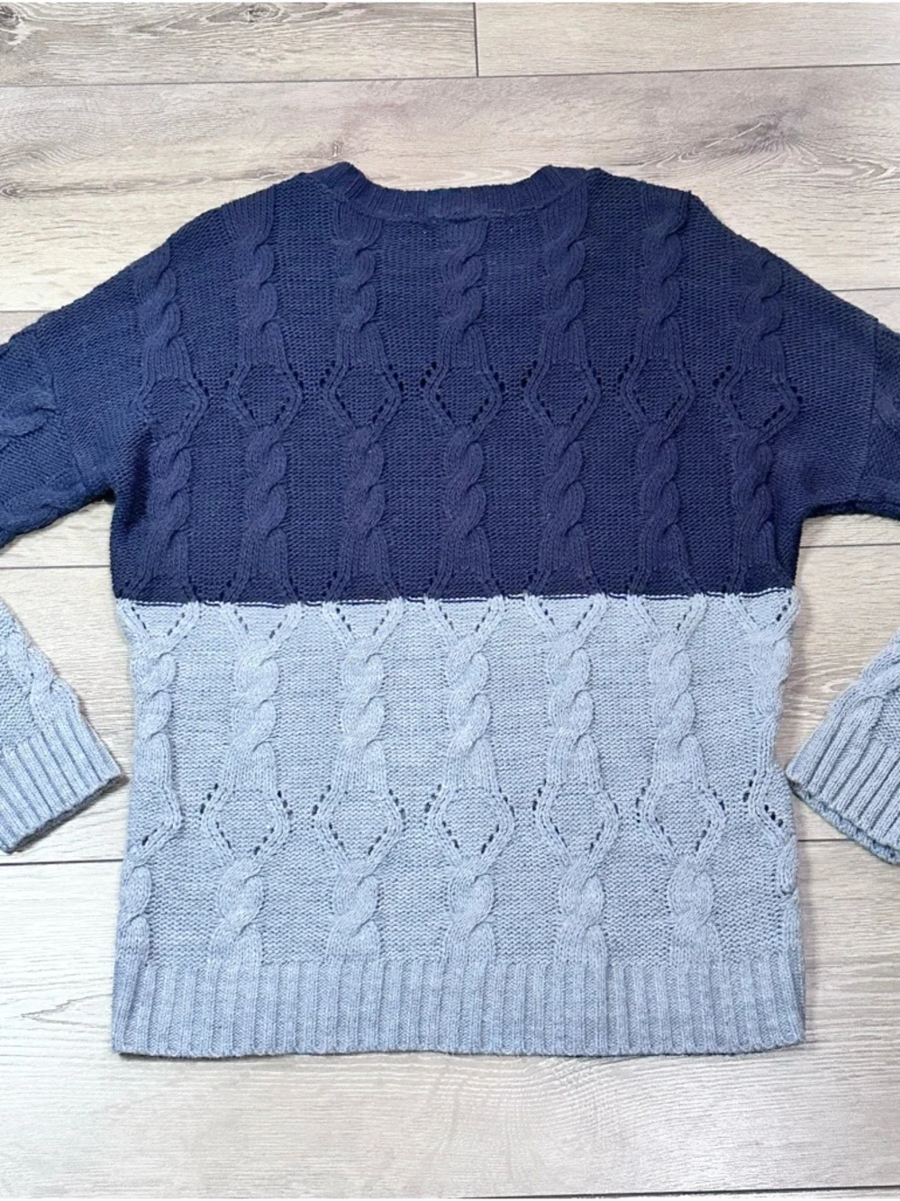 Urban Outfitters Coincidence & Chance Colorblock Cable Knit Sweater - Picture 11 of 12